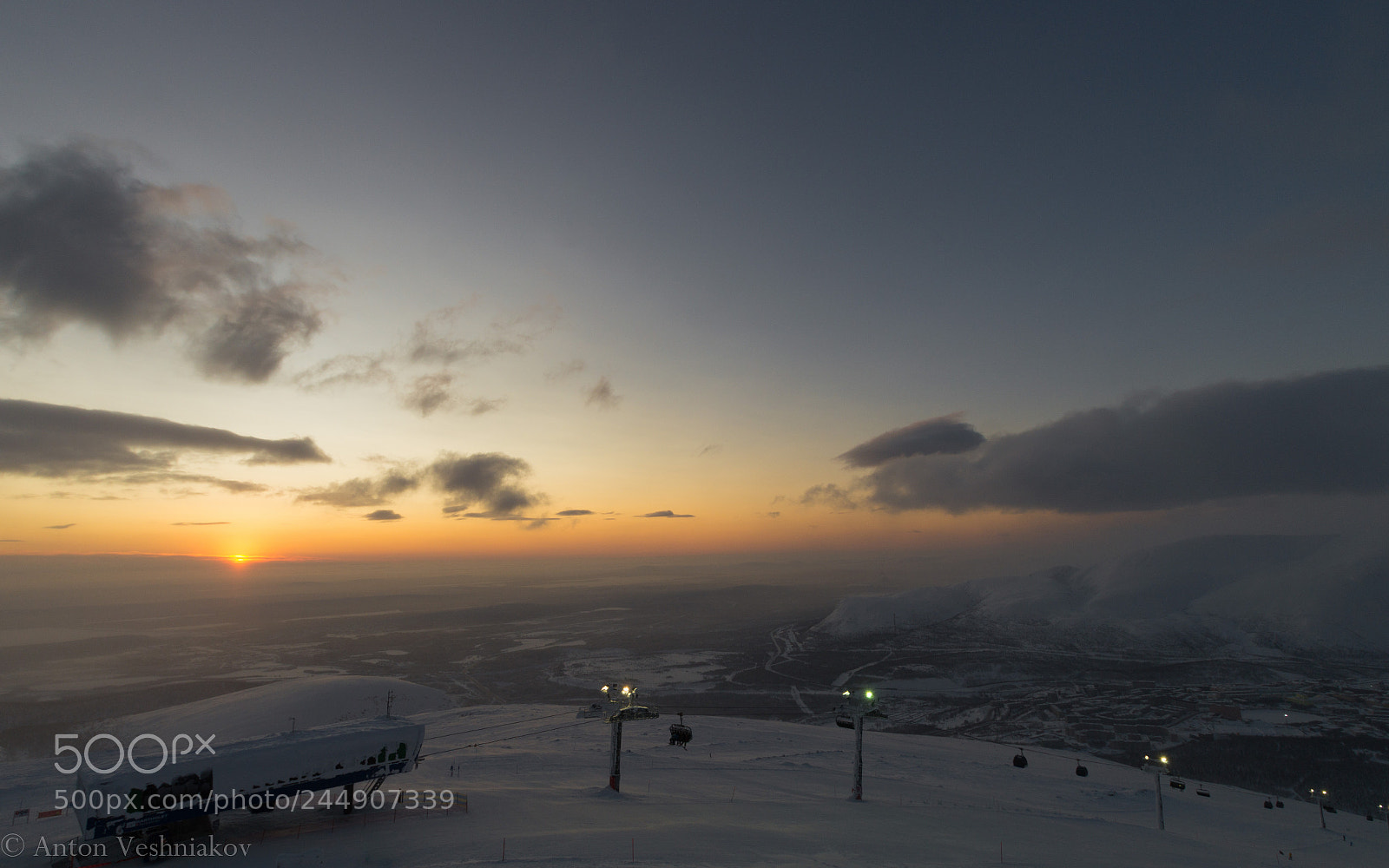 Sony SLT-A58 sample photo. Sunset on the khibiny photography