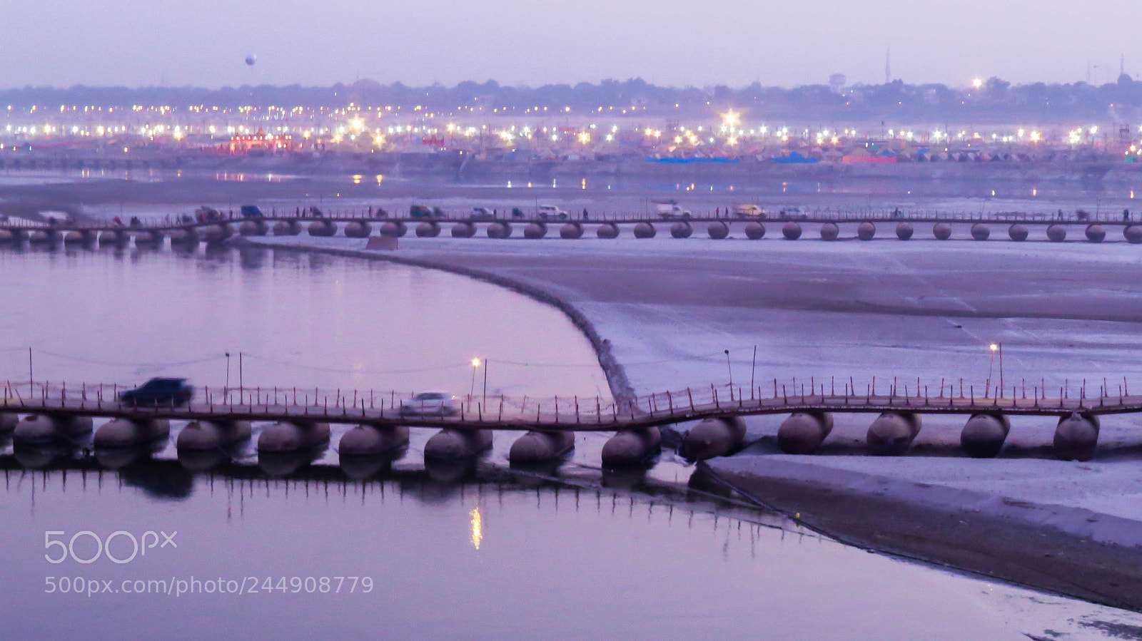 Canon PowerShot SX50 HS sample photo. Pontoon bridges in magh photography