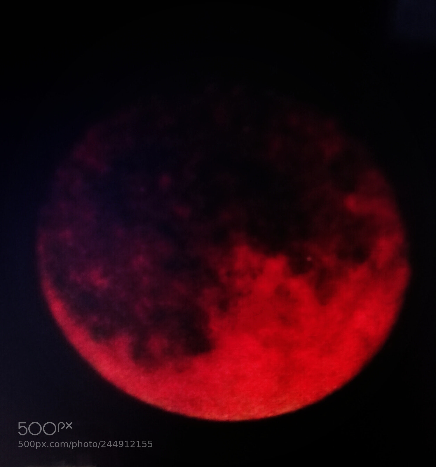 HUAWEI Y6II sample photo. Super blood moon photography