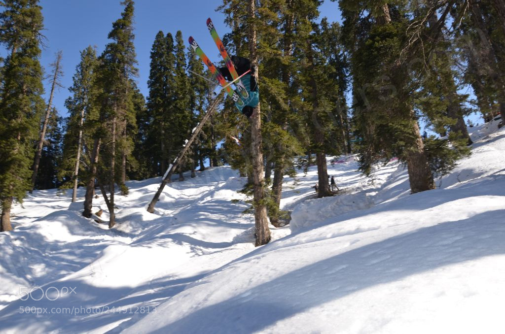 Nikon D7000 sample photo. Gulmarg snowboarding photography