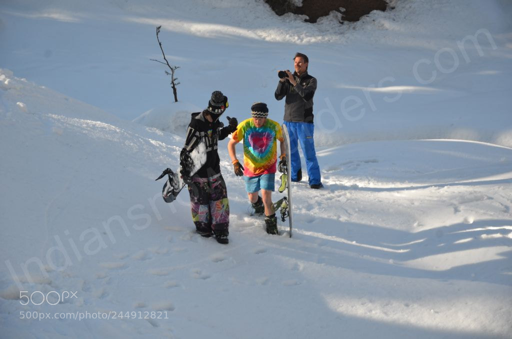 Nikon D7000 sample photo. Gulmarg snowboarding photography
