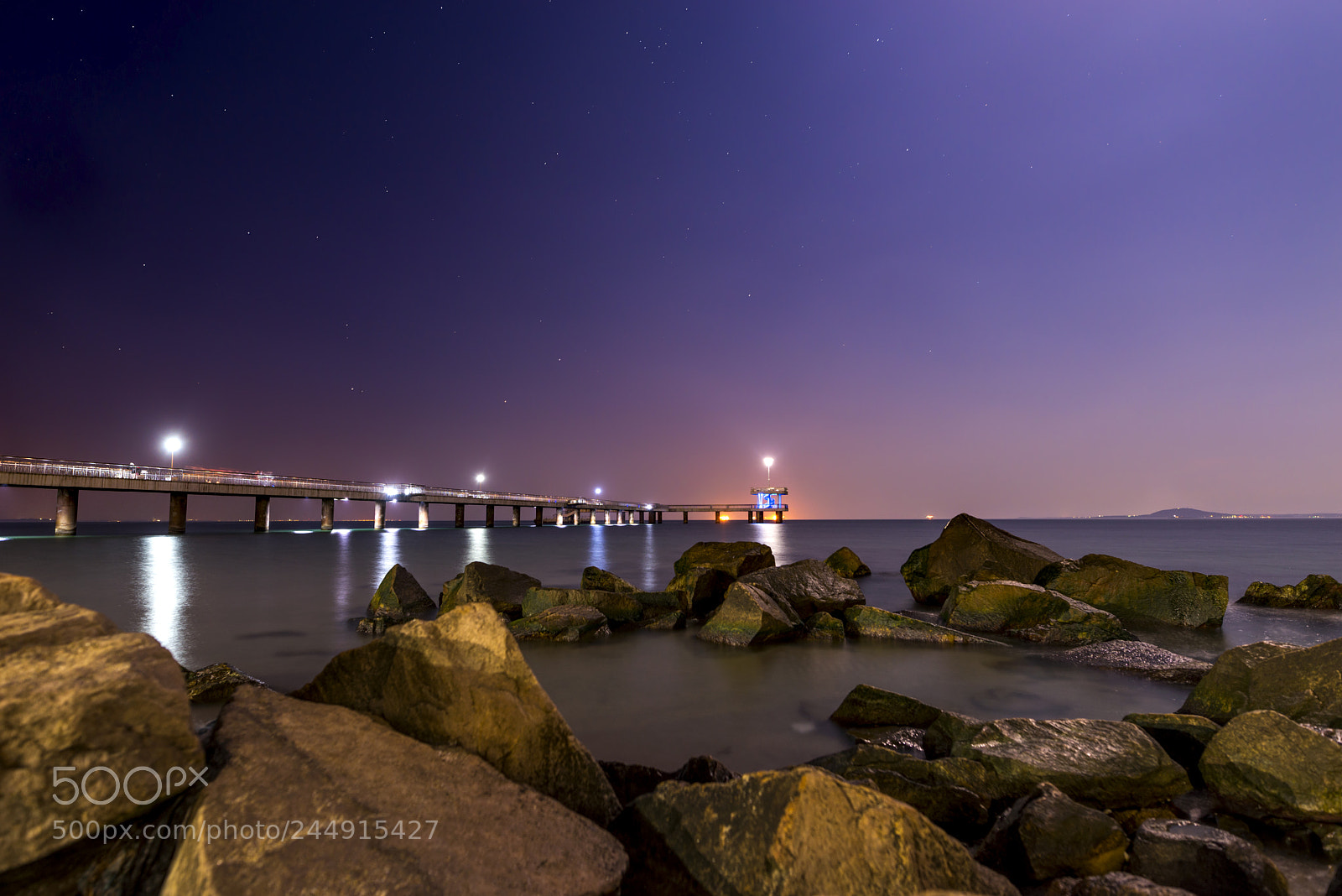 Nikon D610 sample photo. Burgas at night photography