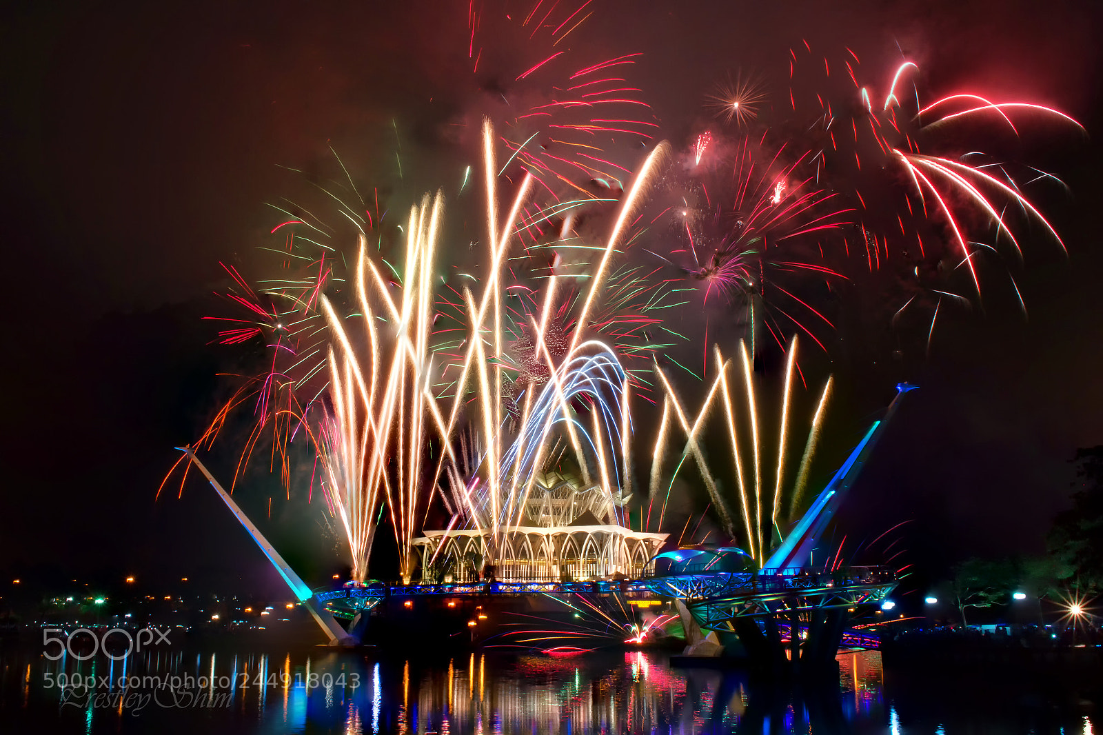Nikon D3200 sample photo. New year's day fireworks photography