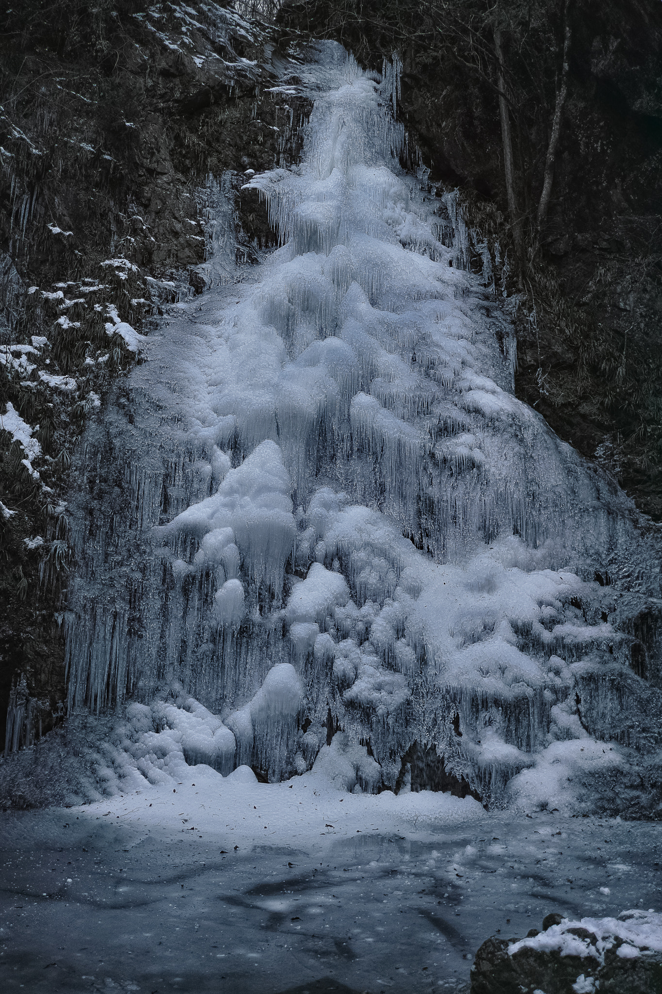 Sigma DP1 Merrill sample photo. Frozen water fall~ tokyo , japan~ photography