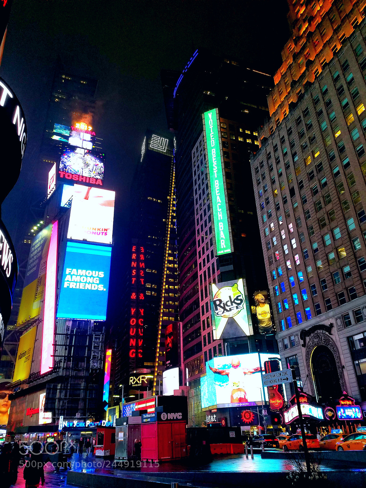 Samsung Galaxy S7 sample photo. Night life times square photography