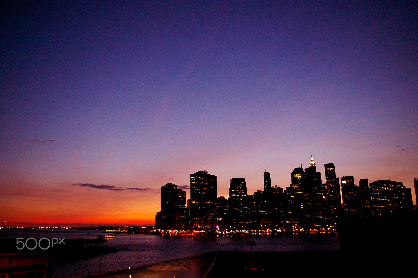 Samsung GX-1L sample photo. Manhattan sunset, new york, usa. photography