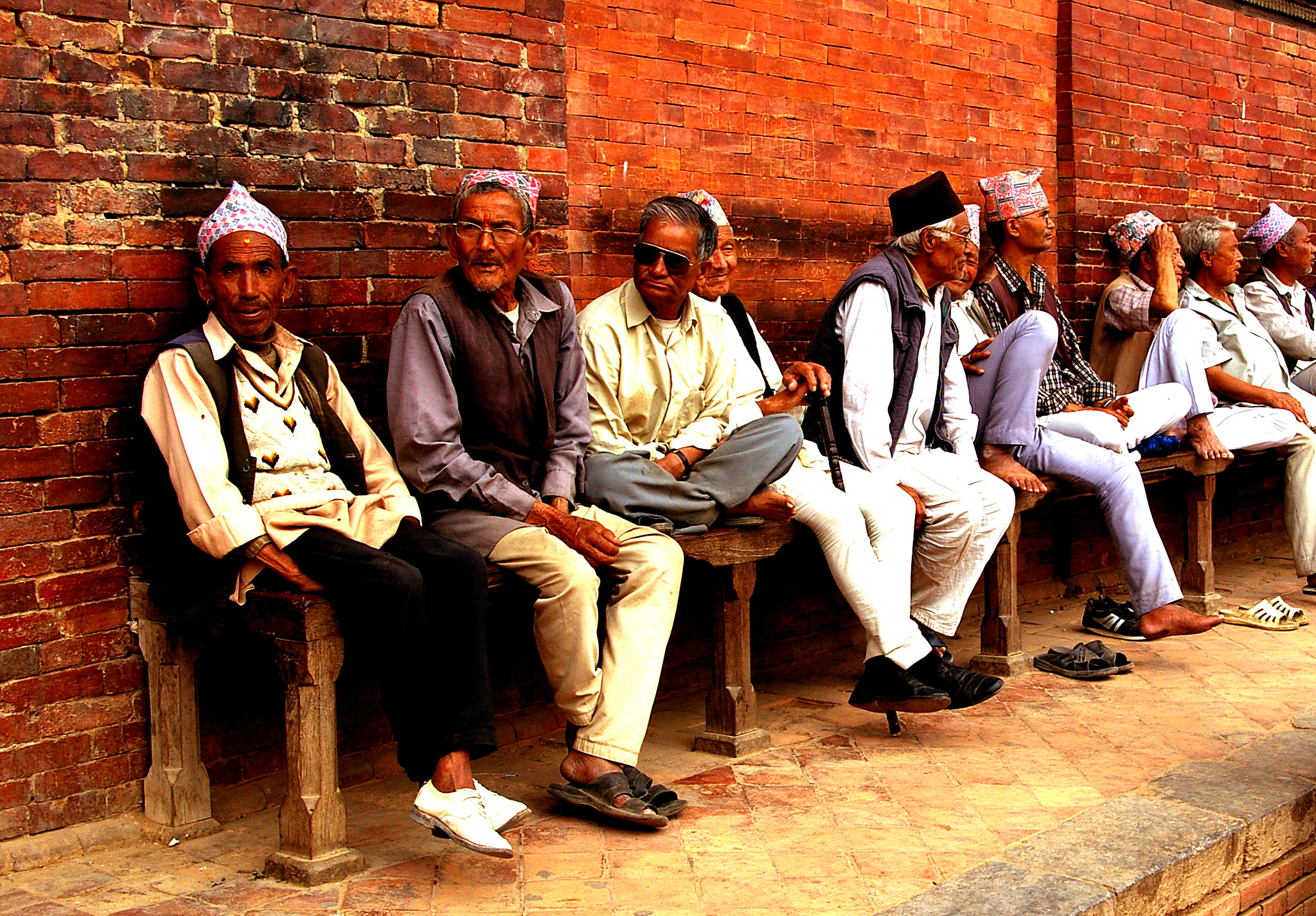 Samsung GX-1L sample photo. Old men in patan, nepal. photography
