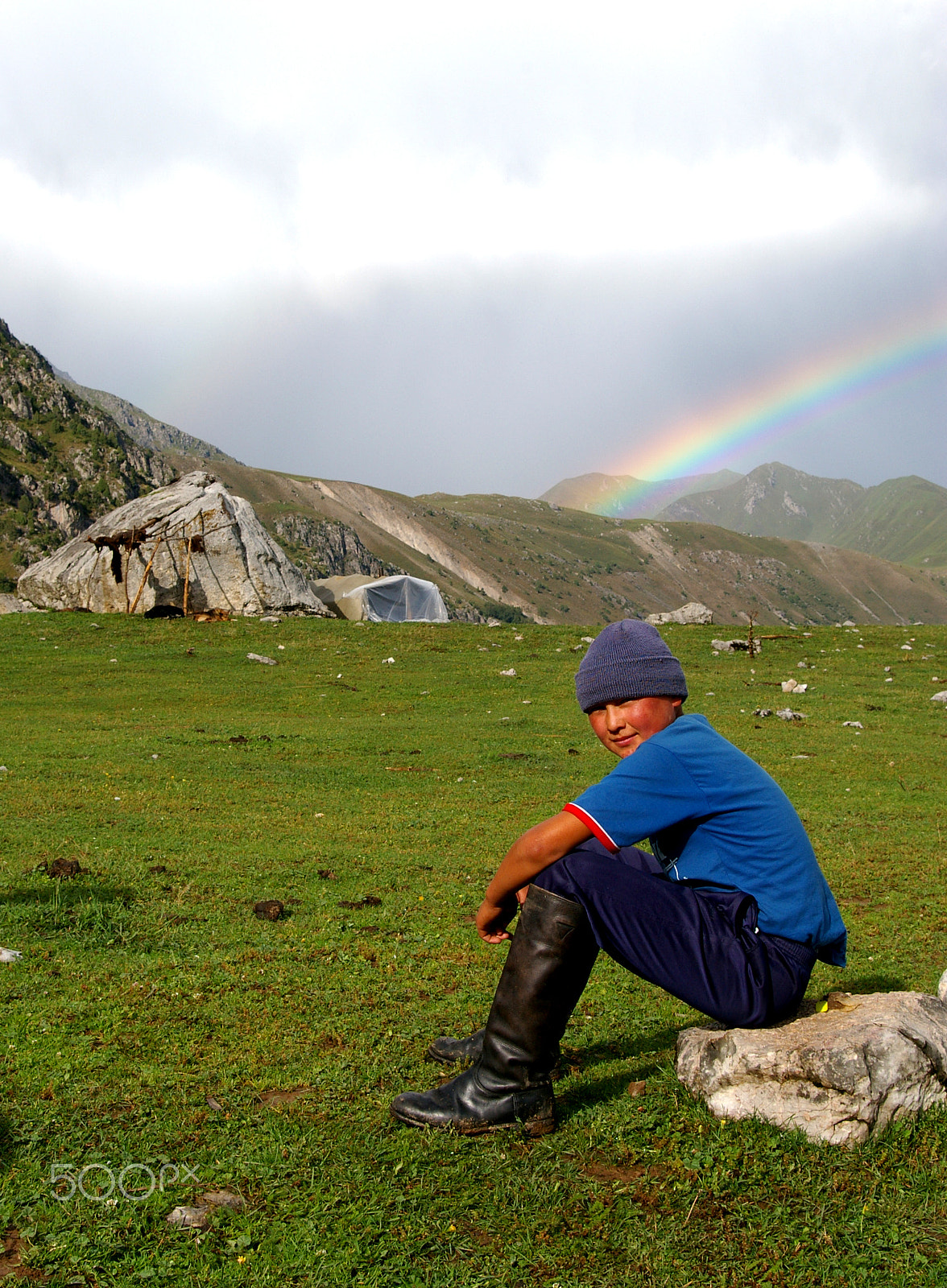 Samsung GX-1L sample photo. Herder boy, kyrgyzstan. photography