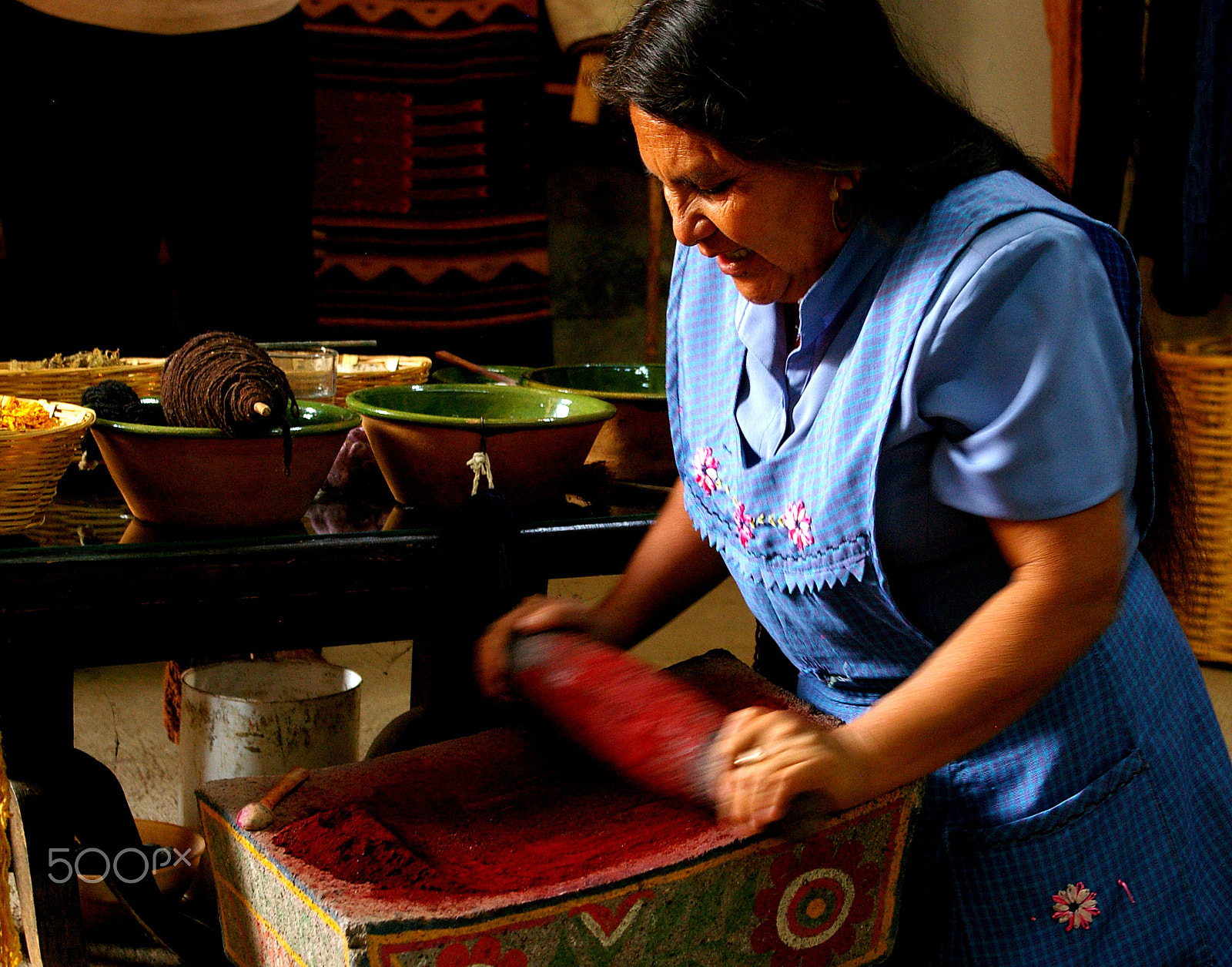 Samsung GX-1L sample photo. Working woman, mexico. photography