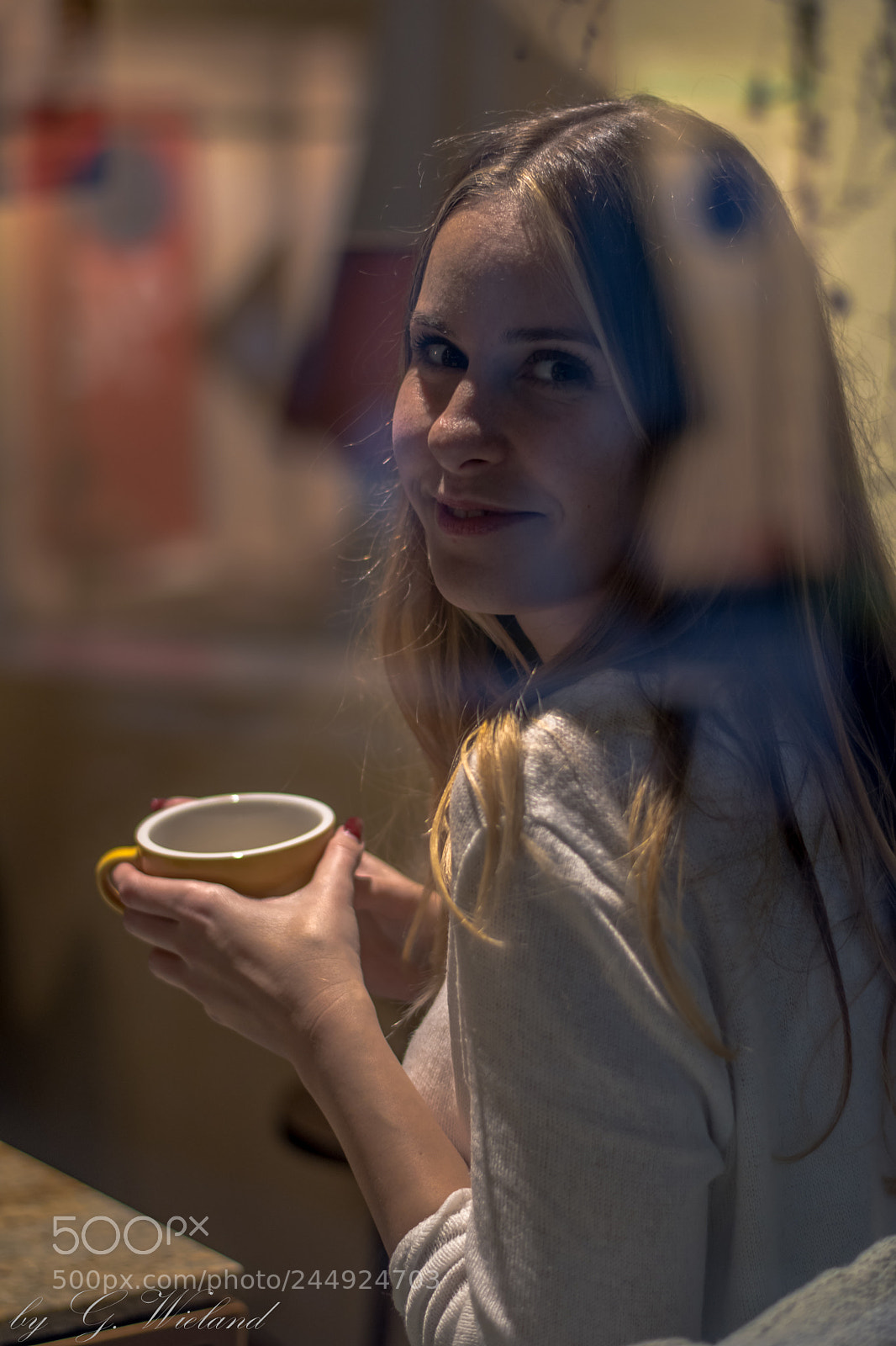 Nikon D5500 sample photo. Ana at the café photography