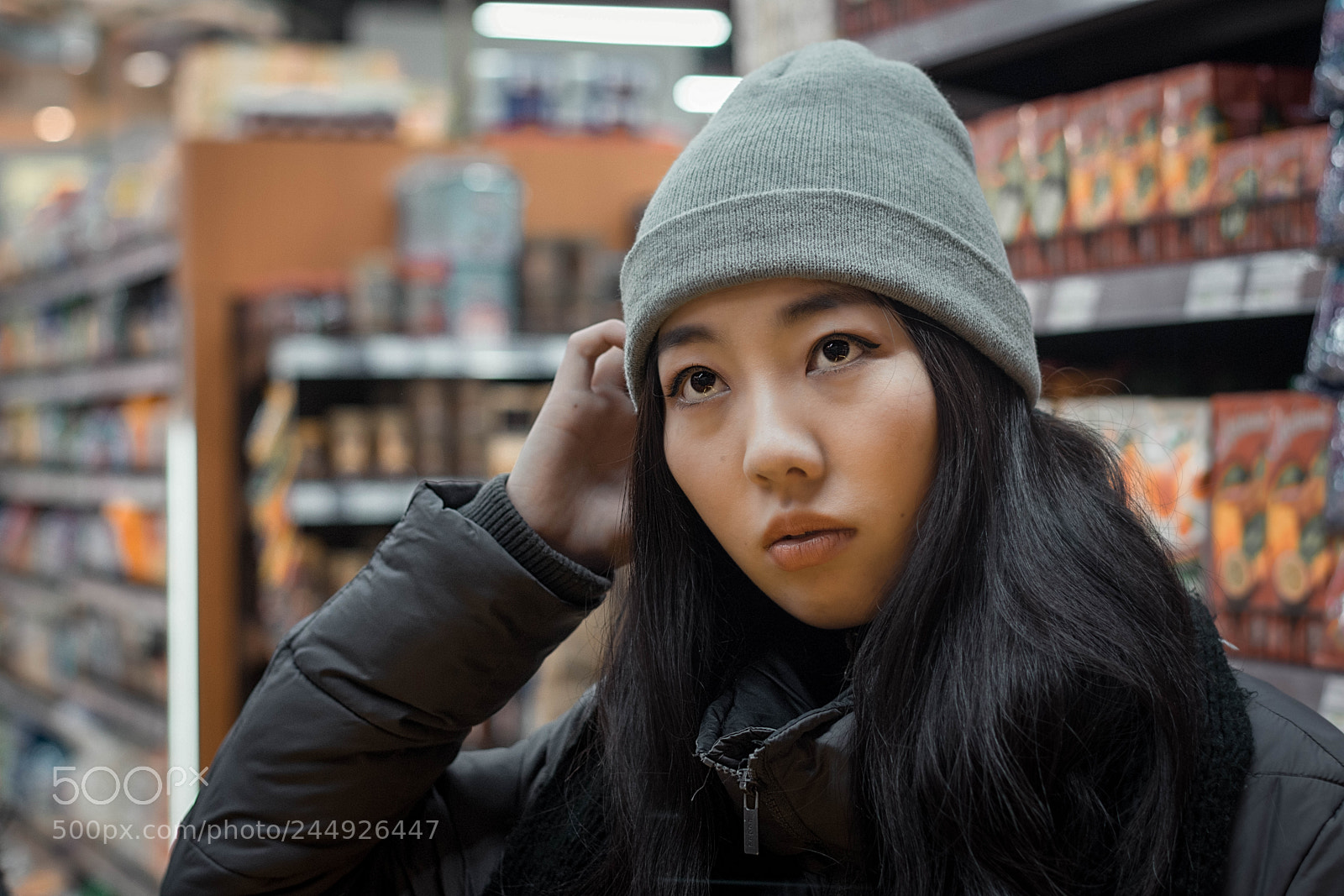 Nikon D7200 sample photo. Portrait at supermarket photography