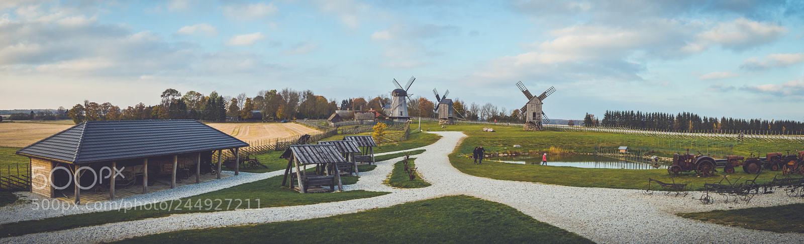 Nikon D3200 sample photo. Angla windmills panorama photography