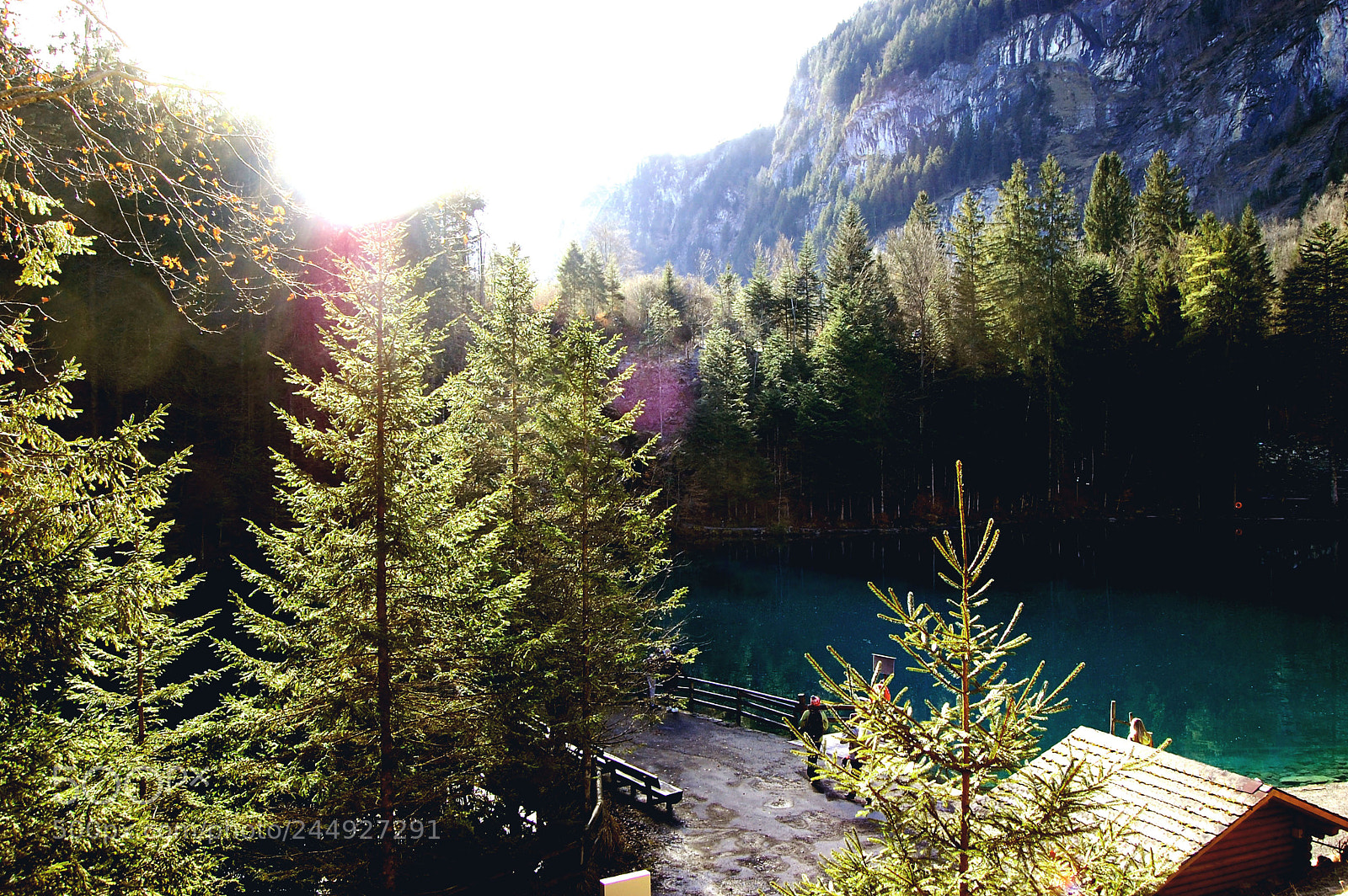Nikon D40 sample photo. Blue lake in the photography
