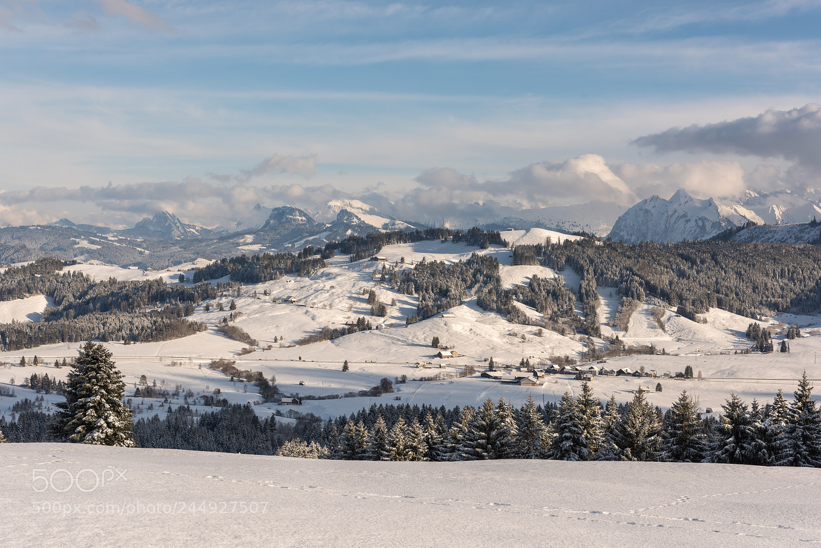Nikon D810 sample photo. Winter overlook photography