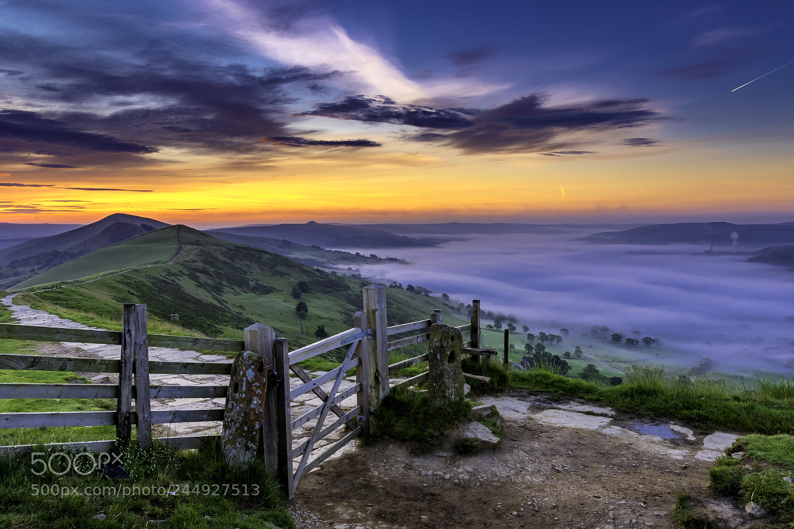 Canon EOS 7D Mark II sample photo. Mam tor gate sunrise photography
