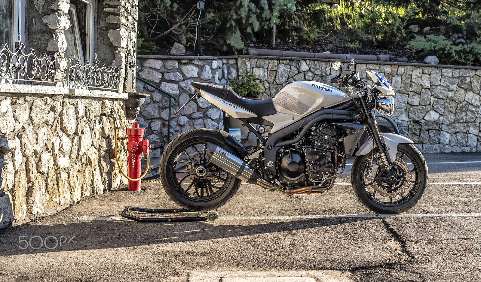 Nikon D810 sample photo. Triumph speedtriple photography