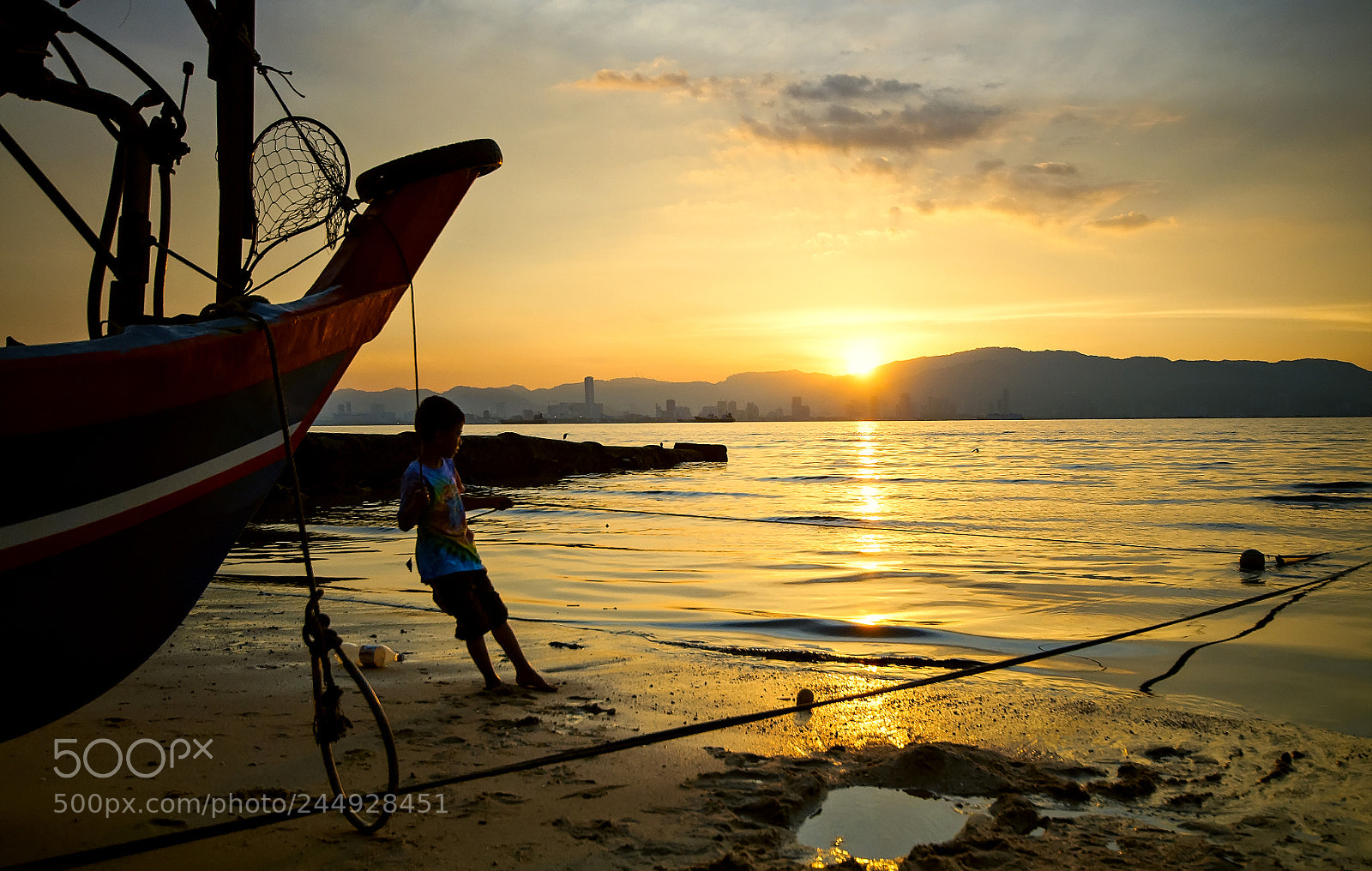 Nikon D90 sample photo. Fishing boy during beautiful photography