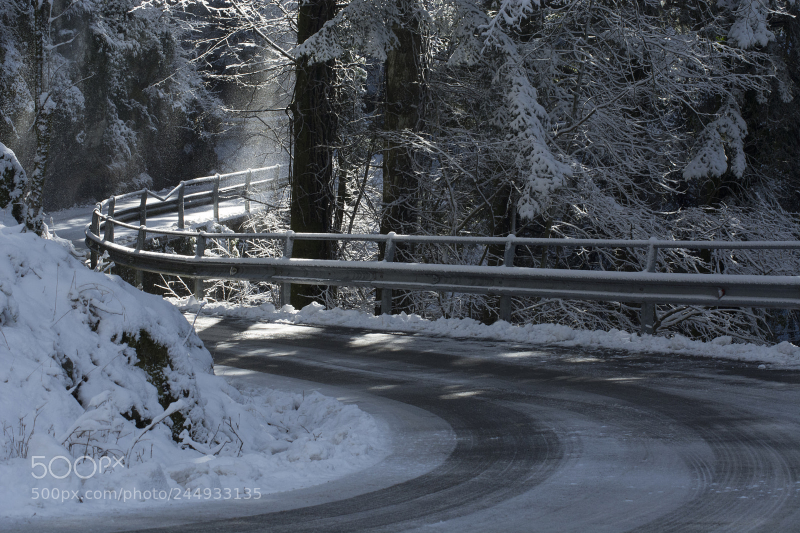 Nikon D7100 sample photo. Snow on the street photography