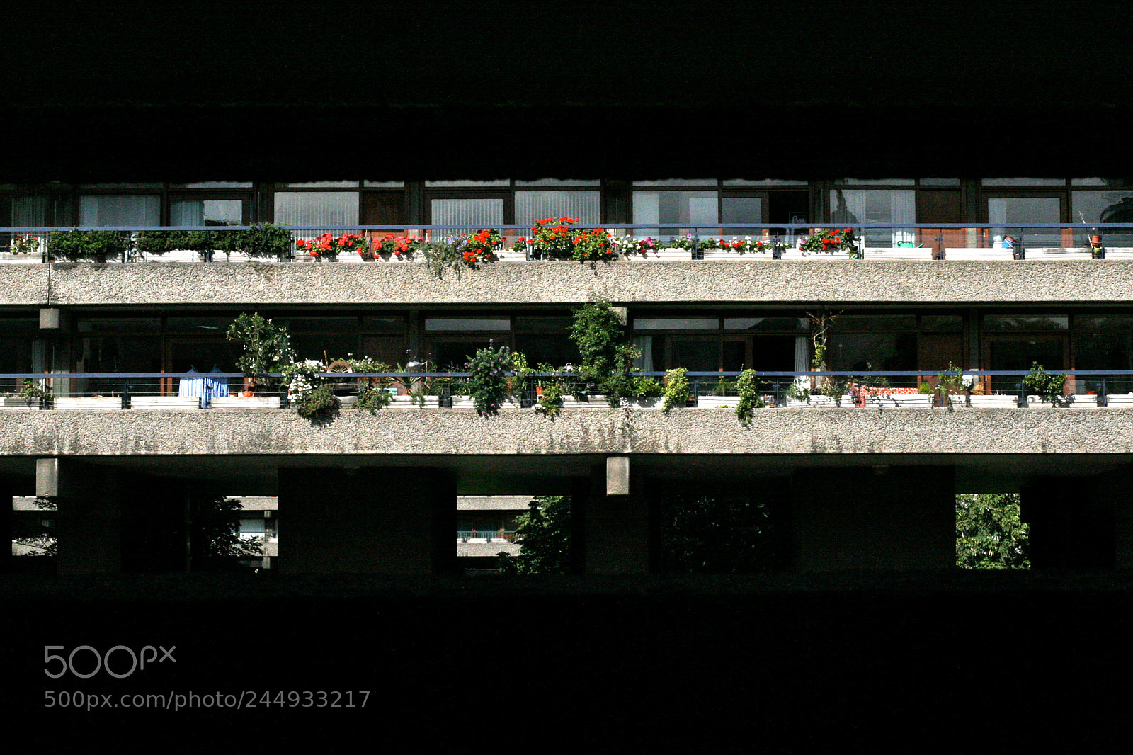 Canon EOS 30D sample photo. Barbican balconies photography