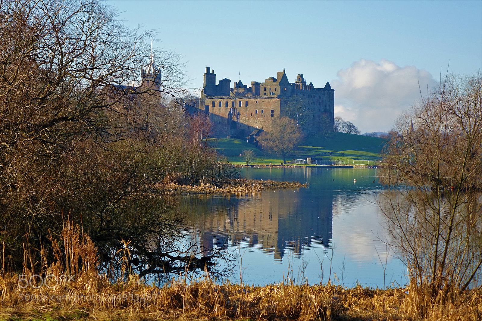Sony Cyber-shot DSC-RX10 sample photo. Linlithgow loch & palace photography