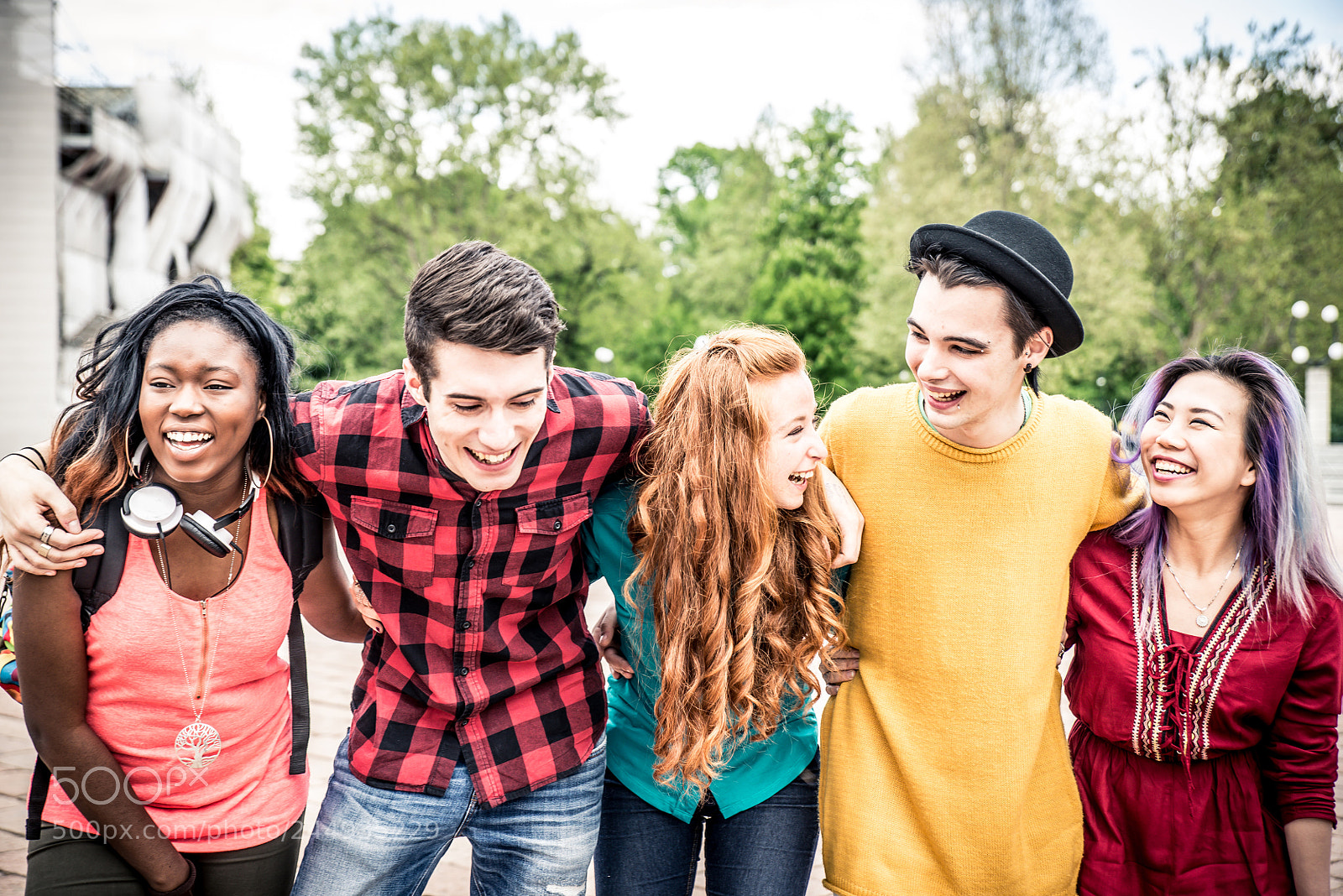 Nikon D610 sample photo. Group of friends laughing photography