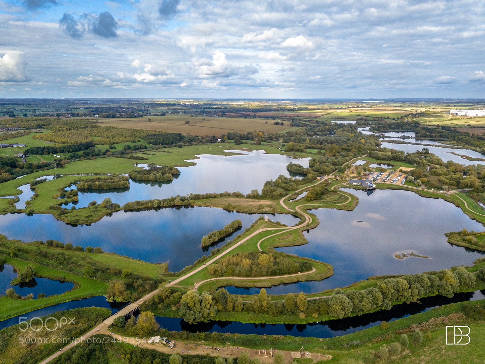 DJI FC220 sample photo. Stanwick lakes. photography