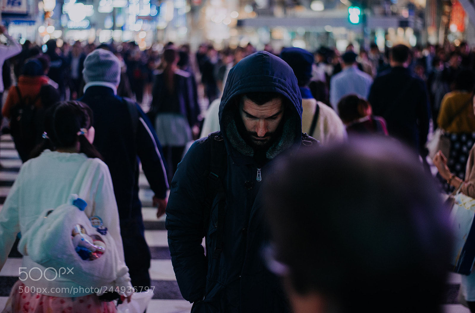 Nikon D610 sample photo. Mass of people crossing photography