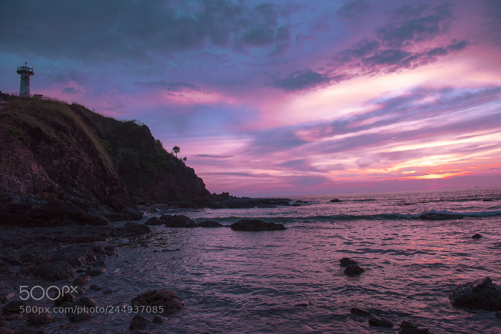 Nikon D810 sample photo. Lighthouse and the sunset photography
