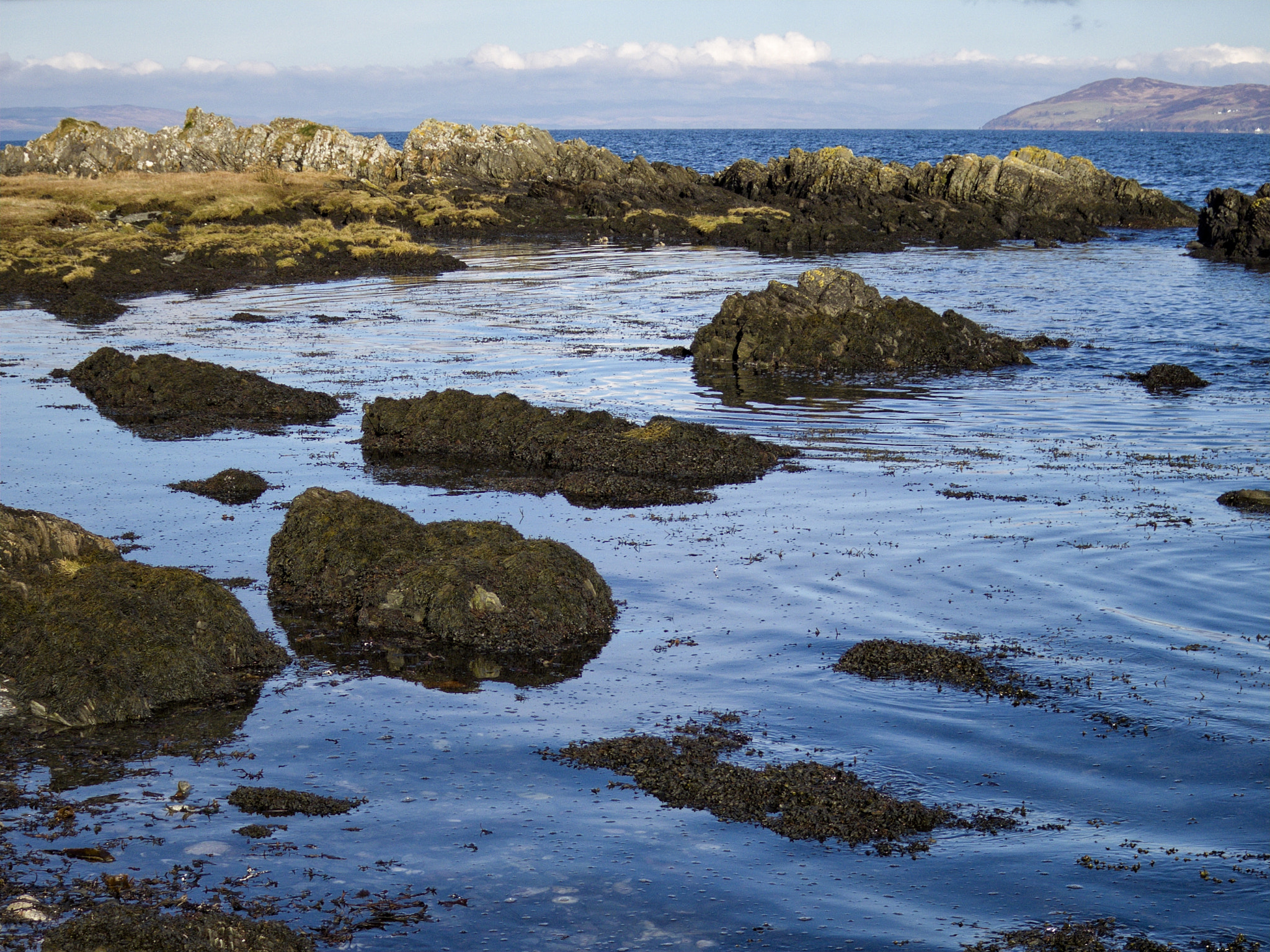 Pentax Q sample photo. Winter sunshine, kintyre photography