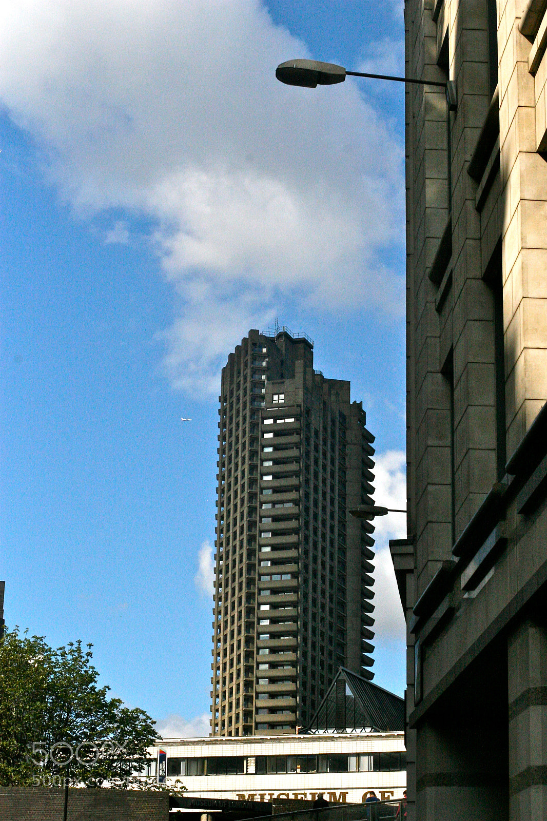 Canon EOS 30D sample photo. Blue barbican concrete cloud photography