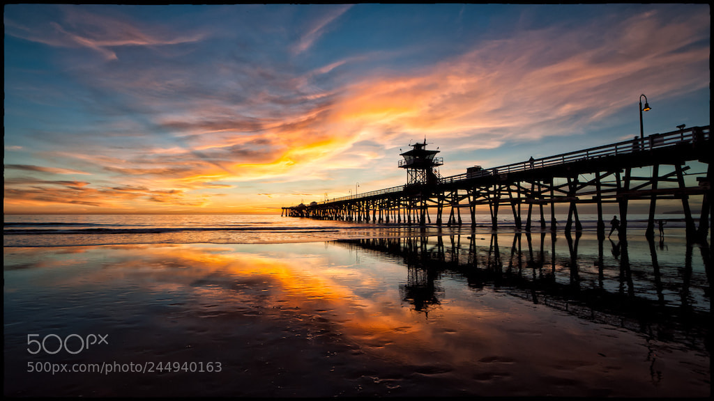 Nikon D700 sample photo. Sunset at san clemente photography