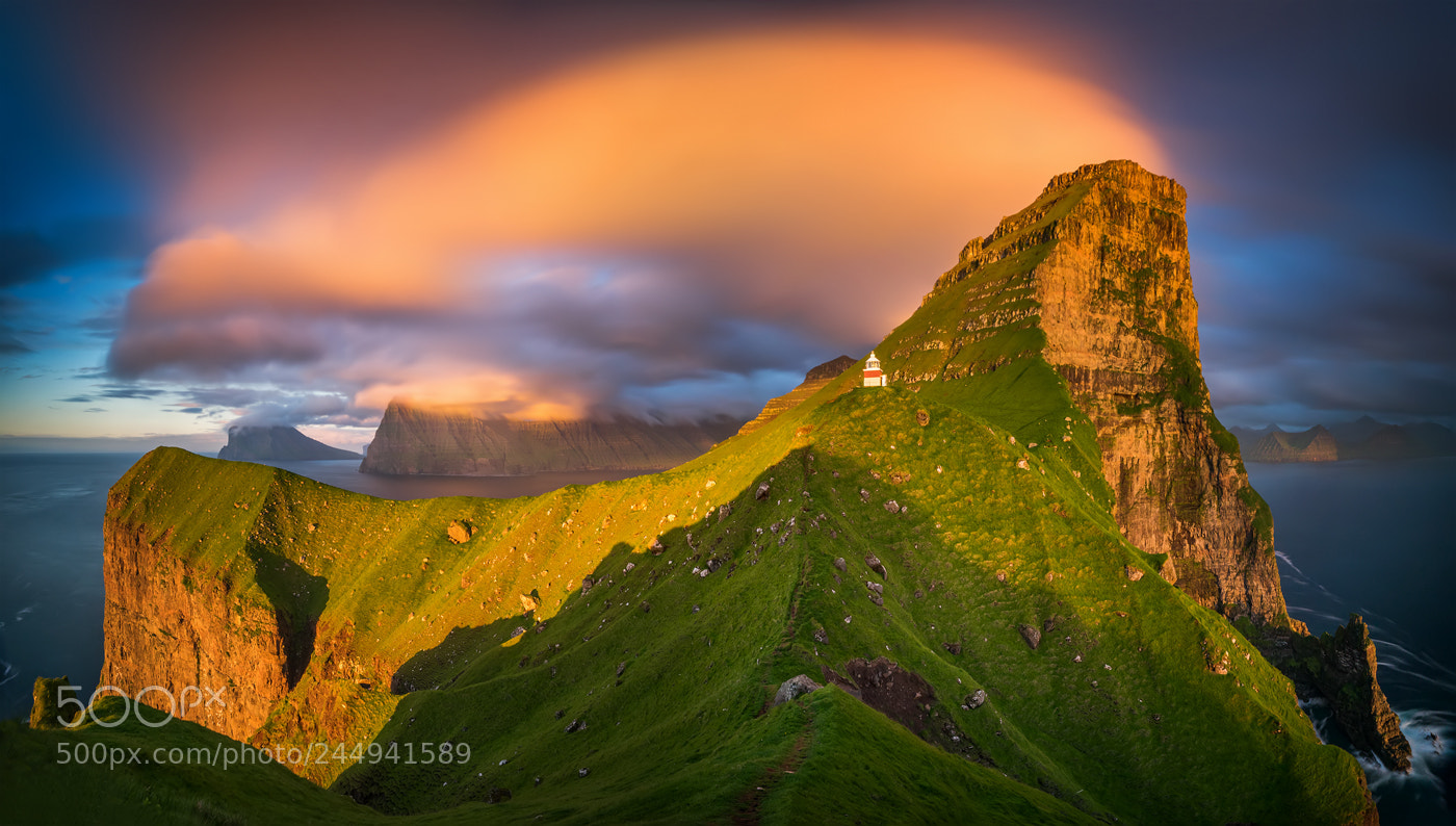 Sony a7R sample photo. Kallur lighthouse panorama photography