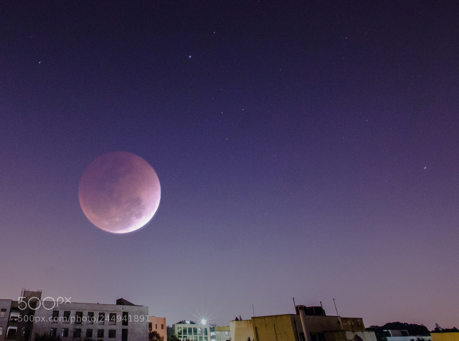Canon EOS 77D (EOS 9000D / EOS 770D) sample photo. Super blood blue moon photography