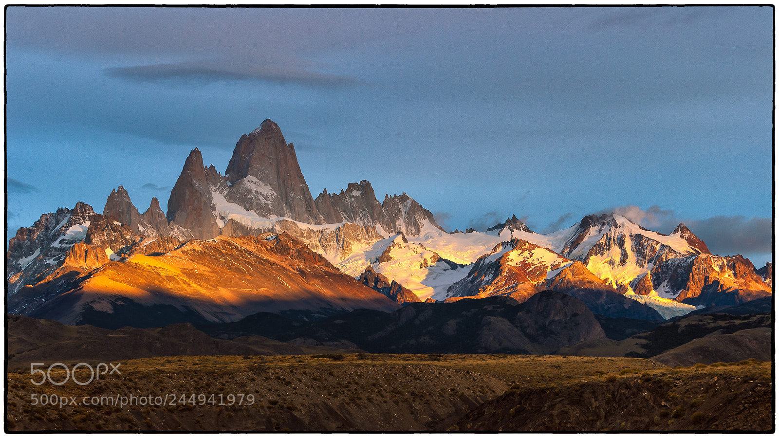 Nikon D700 sample photo. Fitz roy sunrise ii photography