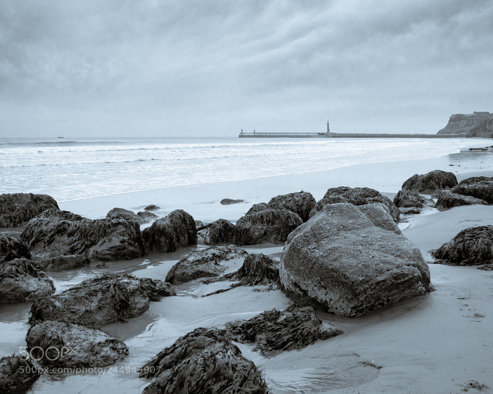 Pentax K-30 sample photo. Rocks sea and harbour photography