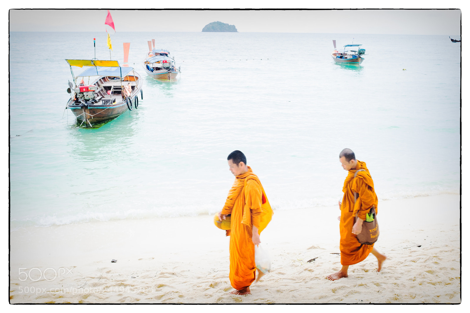 Fujifilm X100T sample photo. Travelling monks photography