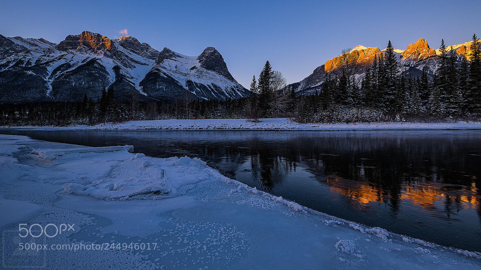 Nikon D850 sample photo. Bow river sunrise photography