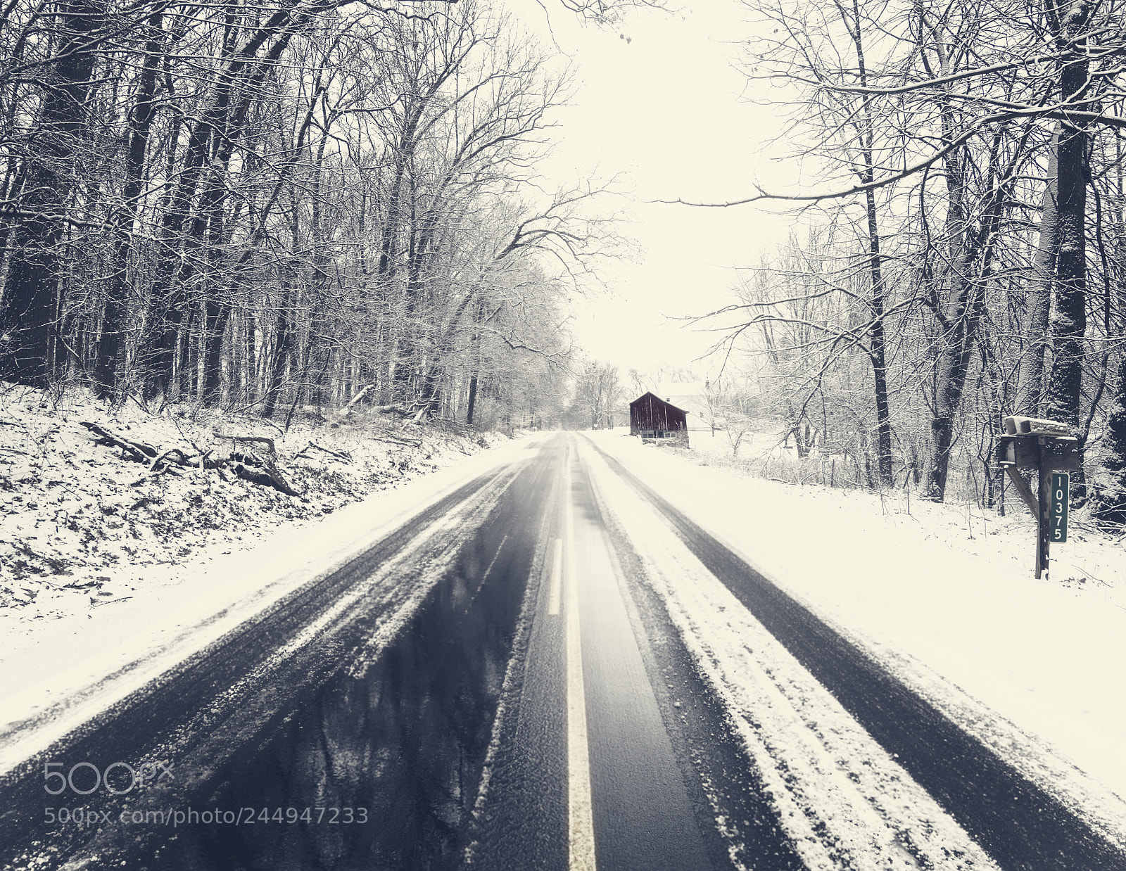 Nikon D3200 sample photo. February road photography