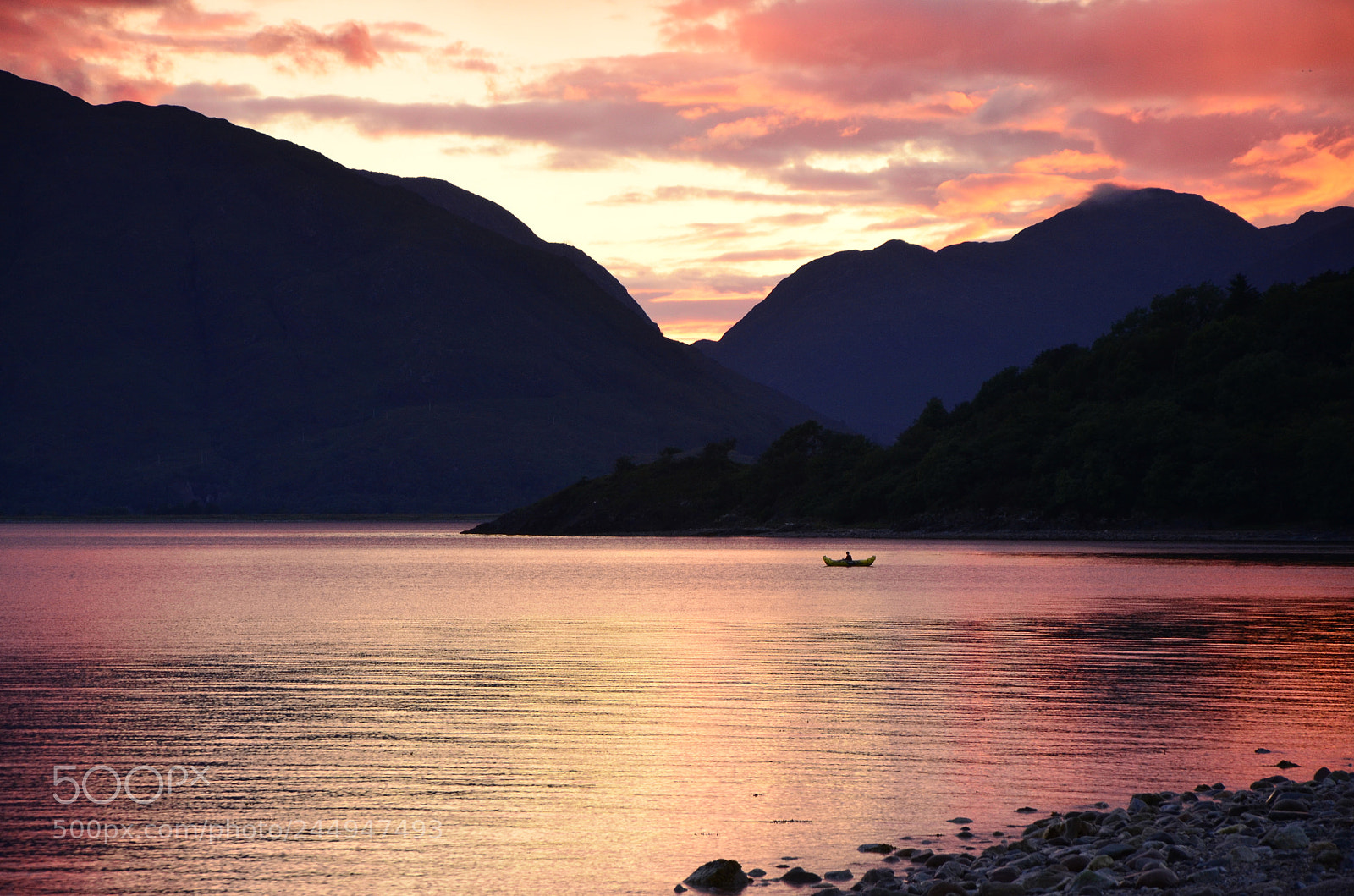 Nikon D5100 sample photo. Sunset kayaking photography