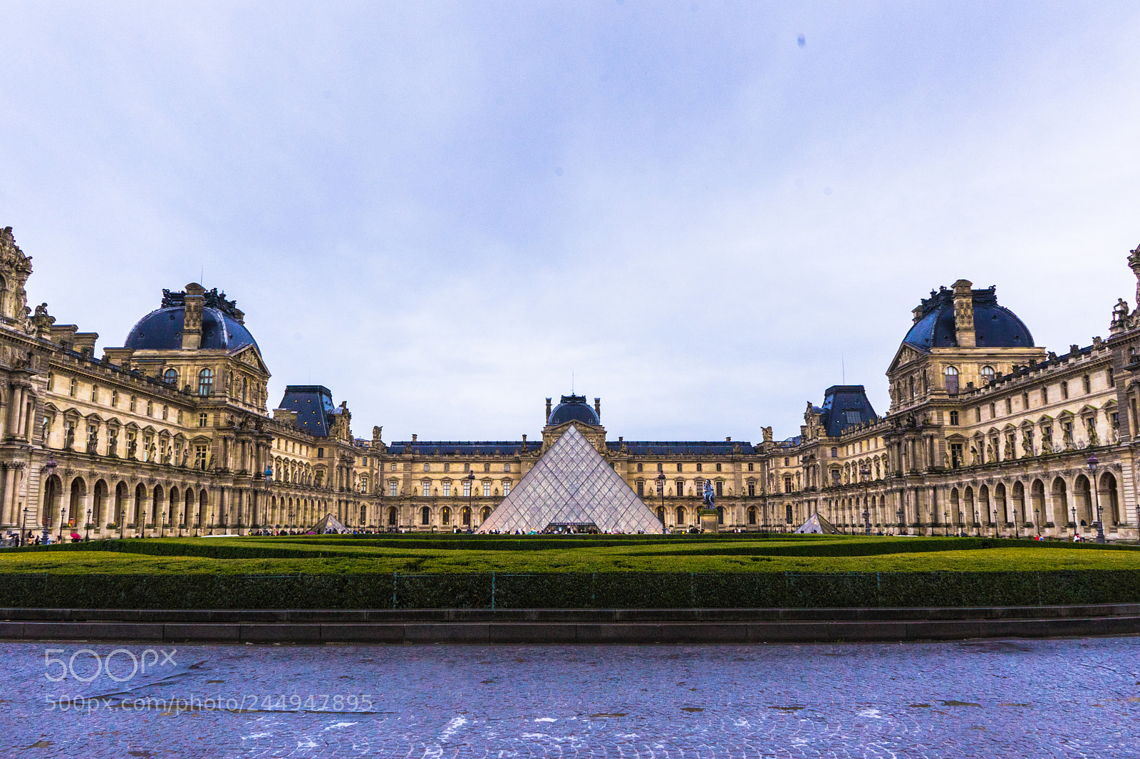 Sony a7 sample photo. Louvre pyramid photography