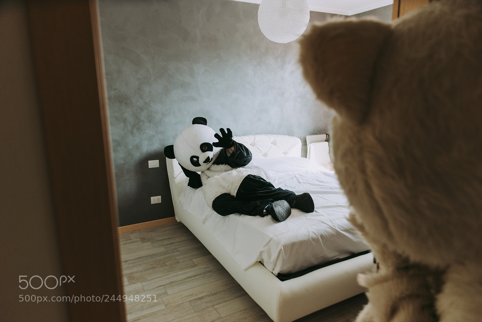 Nikon D610 sample photo. Men with animal costumes photography