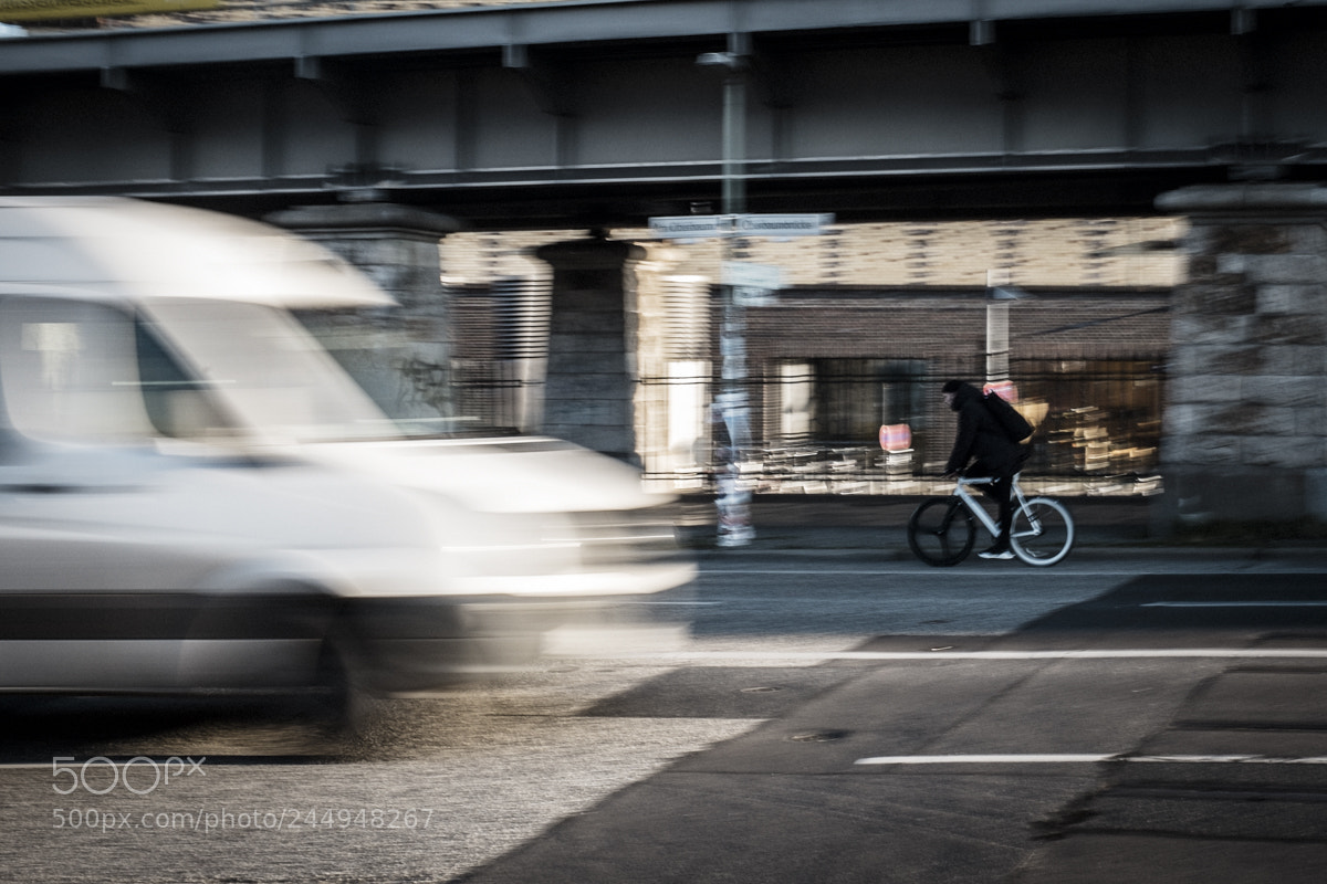 Fujifilm X100S sample photo. Biking berlin photography