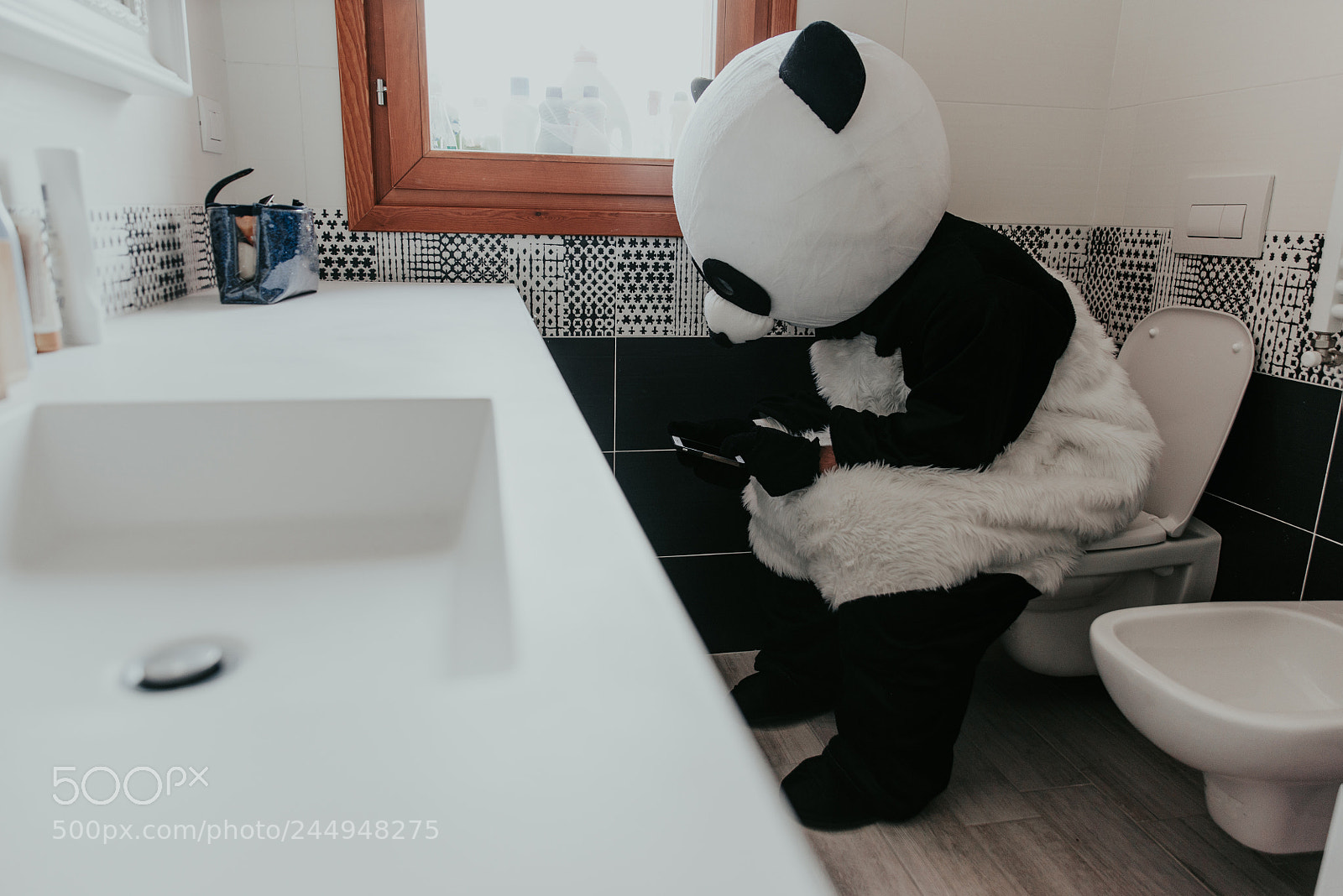 Nikon D610 sample photo. Men with animal costumes photography