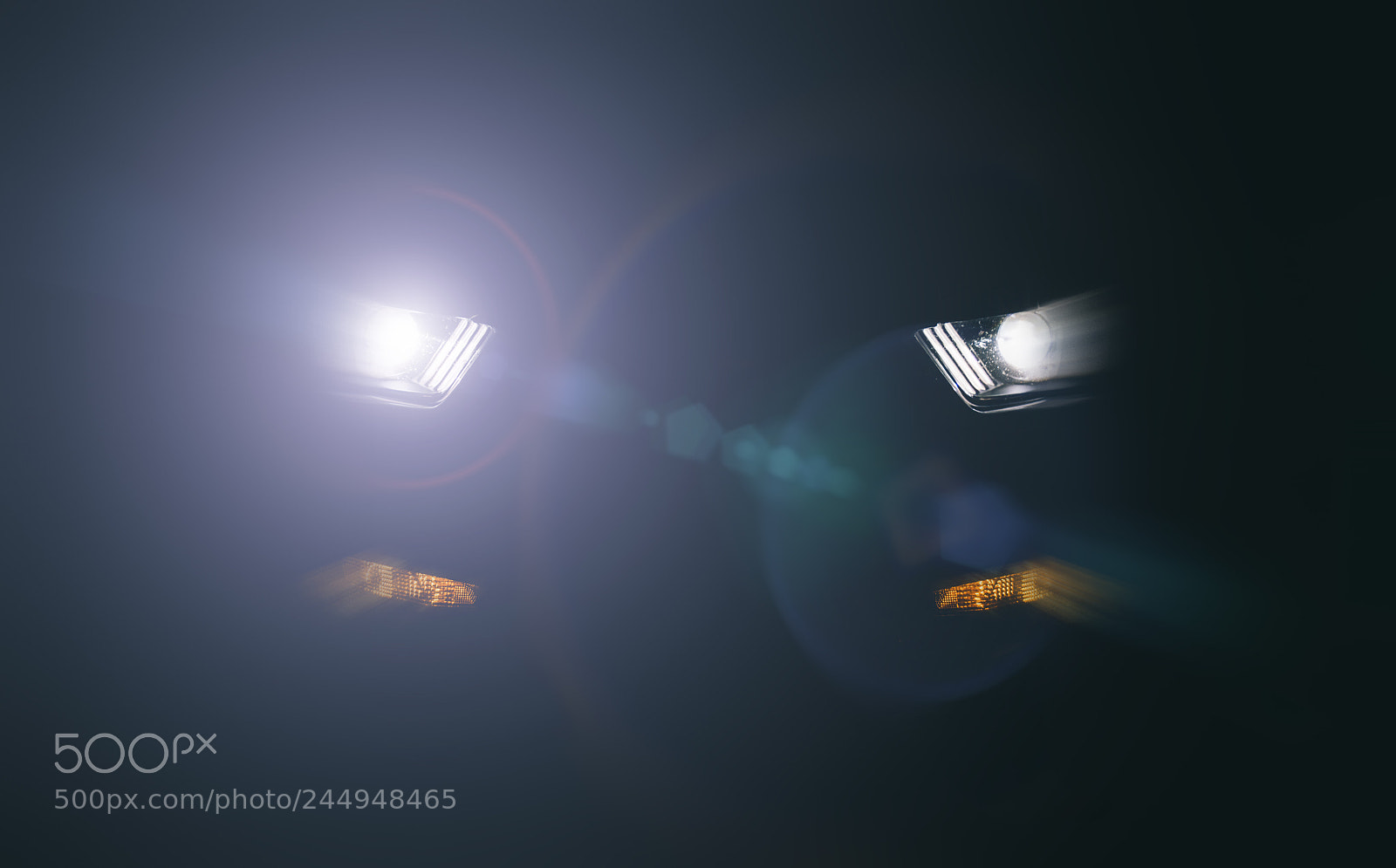 Nikon D610 sample photo. Car lights in the photography