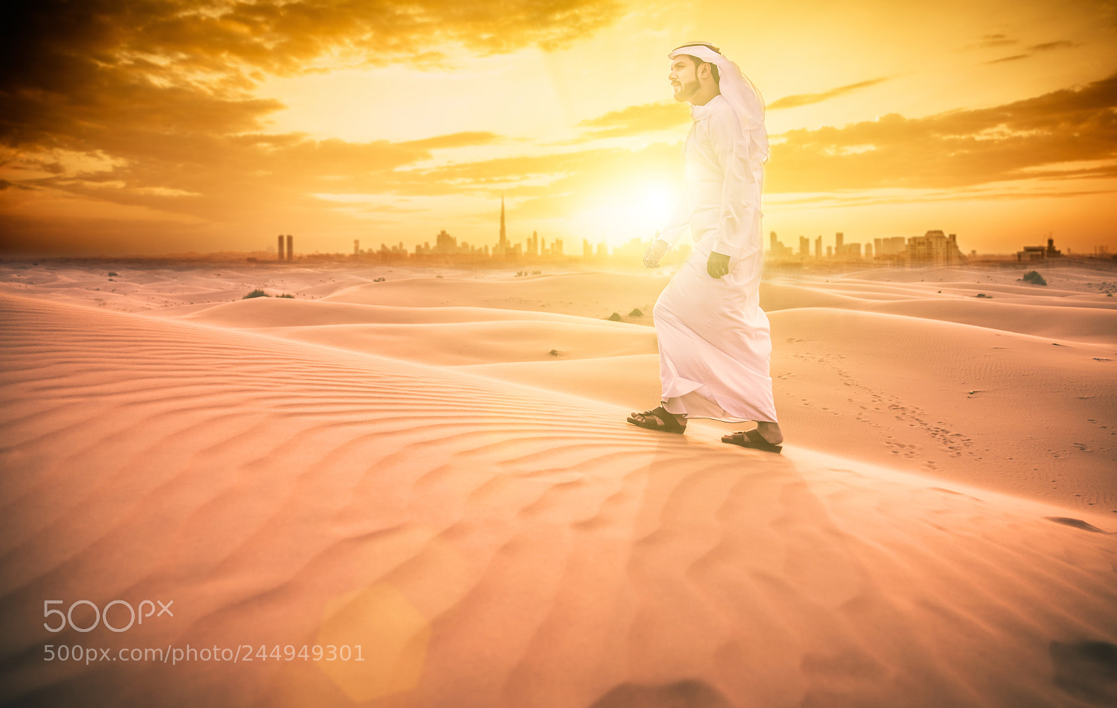 Nikon D610 sample photo. Arabic man with traditional photography
