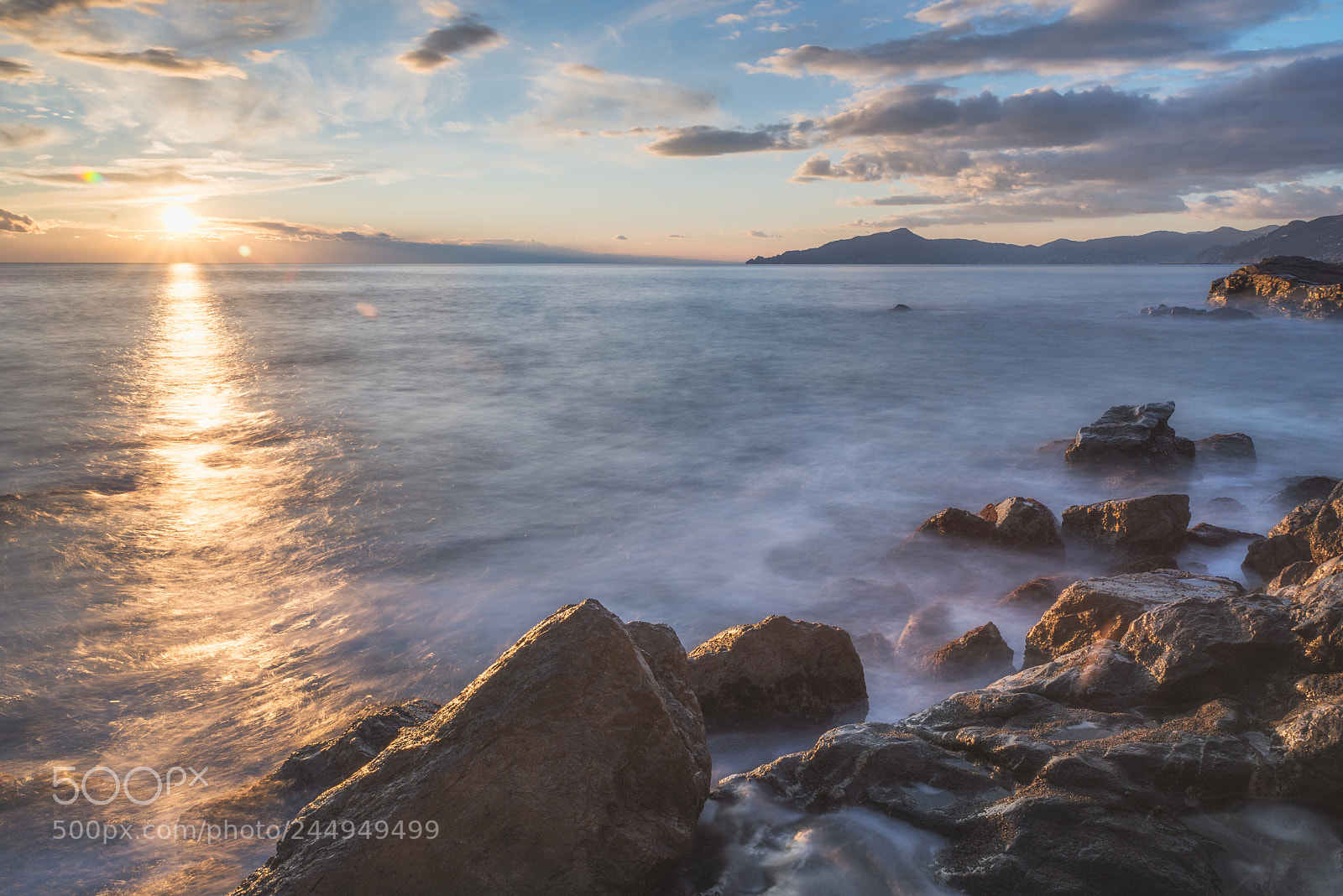 Nikon D610 sample photo. Cloudy sunset over tigullio photography