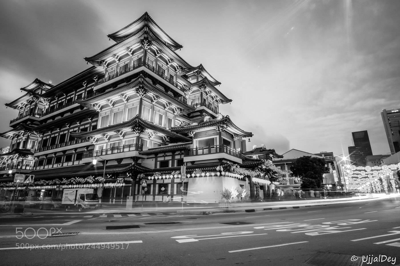Fujifilm X-E2S sample photo. Singapore tooth relic temple photography