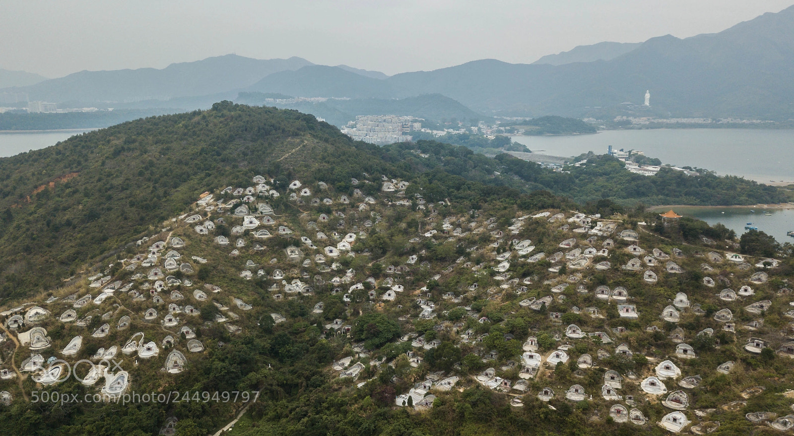 DJI FC220 sample photo. Cemetry photography