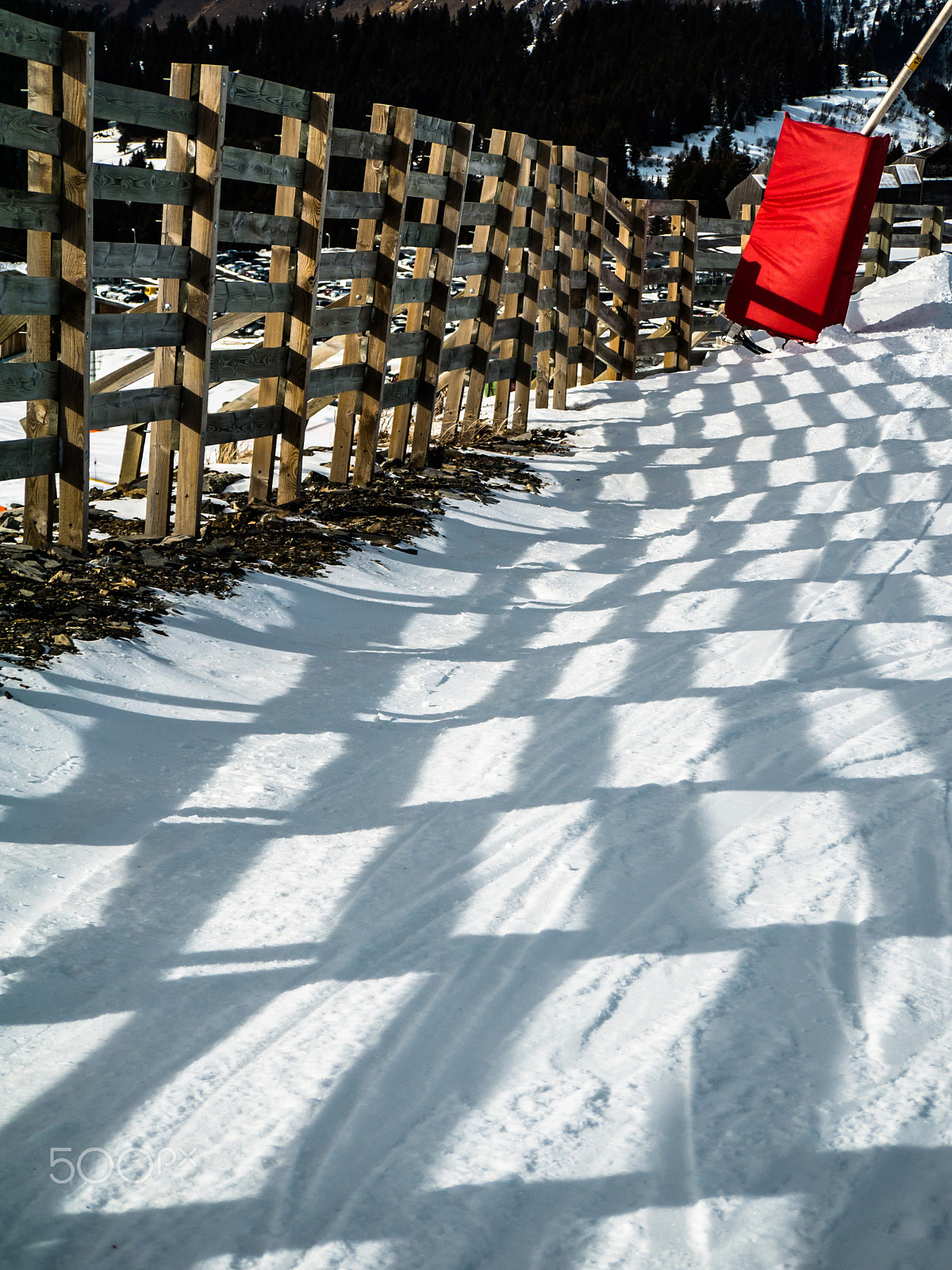 Panasonic Lumix DMC-GF5 sample photo. Ski race track photography