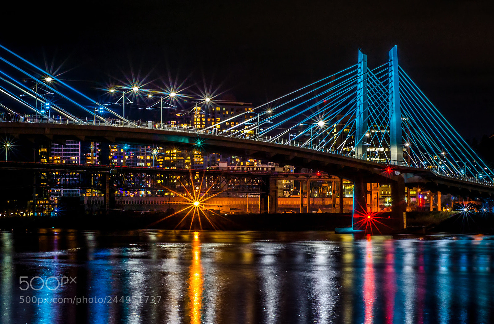 Sony SLT-A77 sample photo. Night time in portland photography
